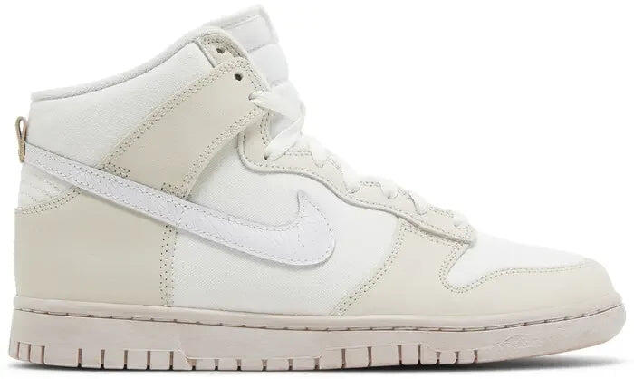 Nike Dunk High Retro PRM Cracked Leather Swoosh 1/5