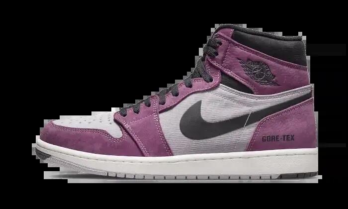 Schuhe - lifestyle - air jordan 1 gore-tex - grau/berry/schwarz 1/3