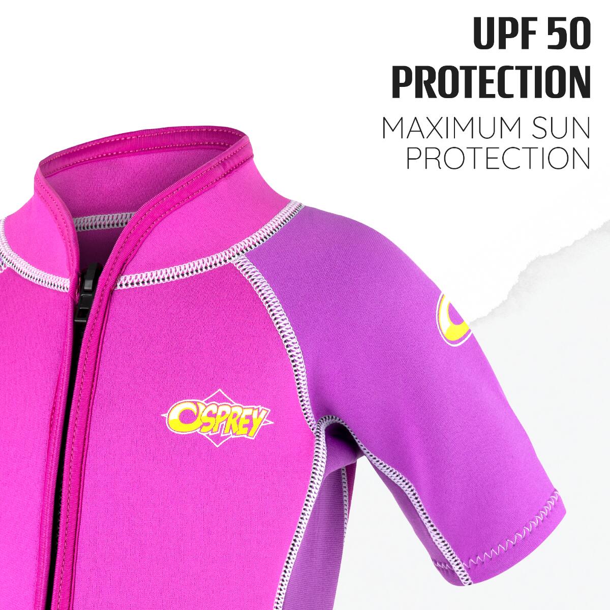 Osprey Toddlers Shorty 3mm Wetsuit | Short Sleeve Wetsuit, Oyster Design 2/6