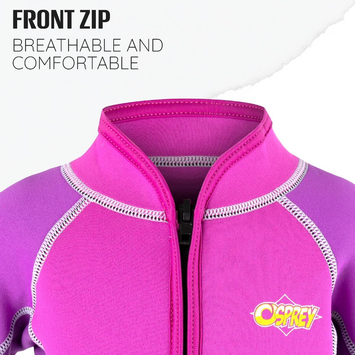 Osprey Toddlers Shorty 3mm Wetsuit | Short Sleeve Wetsuit, Oyster Design 4/6