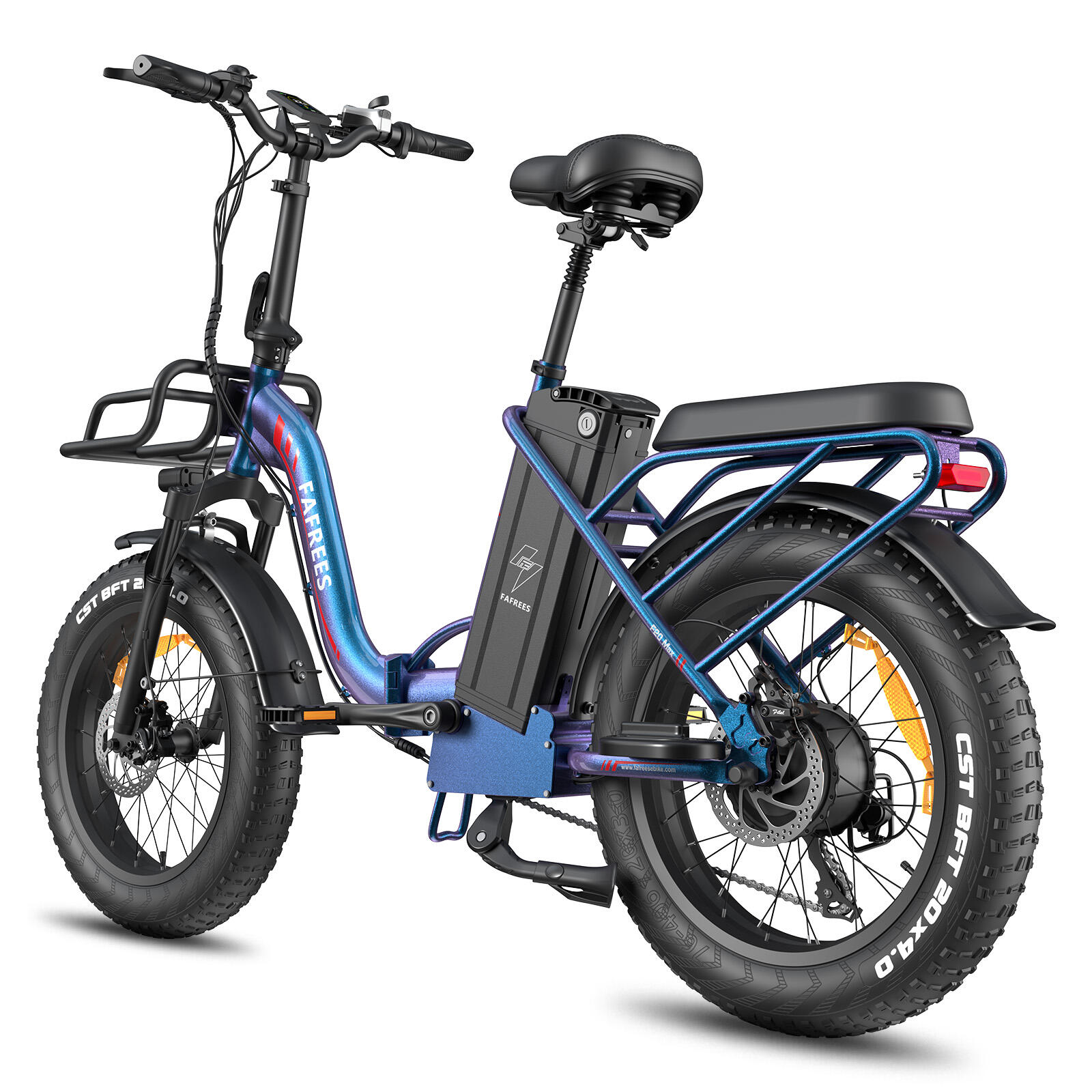 Vélo électrique pliant FAFREES F20 Max avec batterie 48 V 30 Ah et écran LCD 6/7