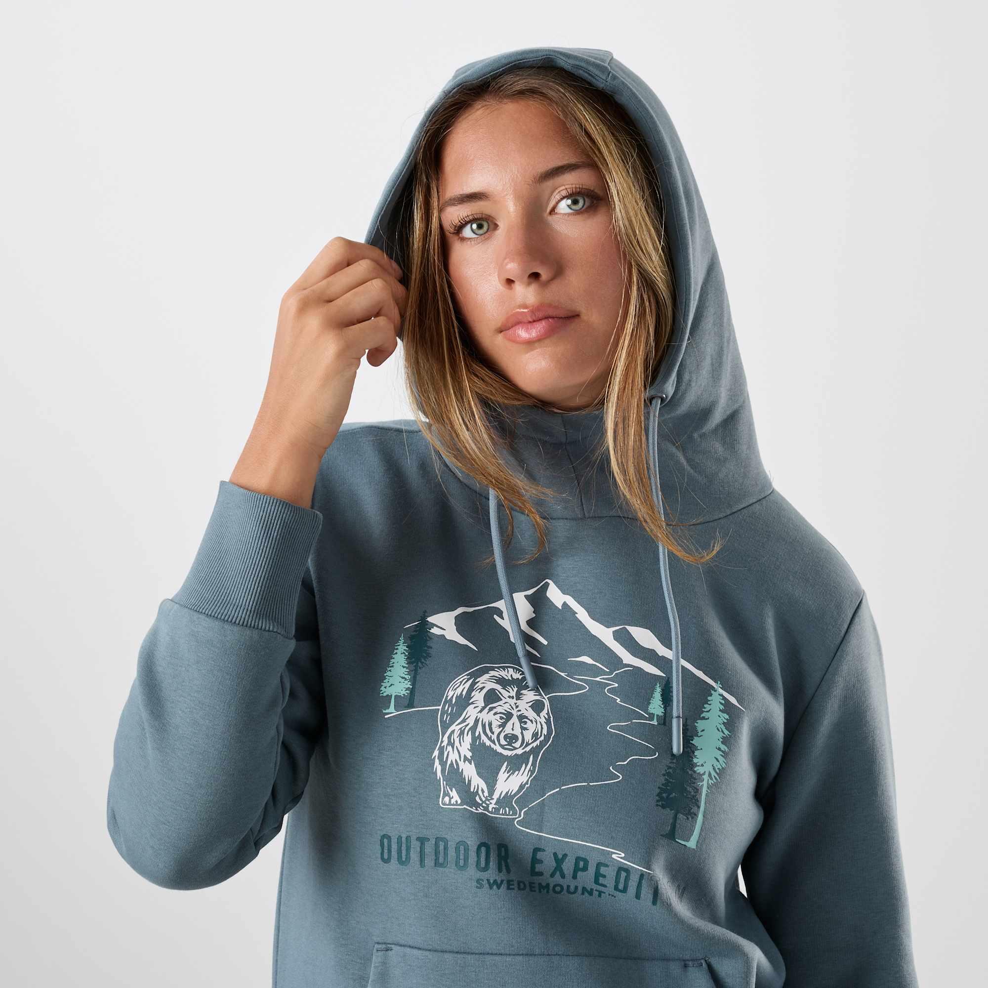 Damen Outdoor Kapuzenpullover Forest Hood W 5/8
