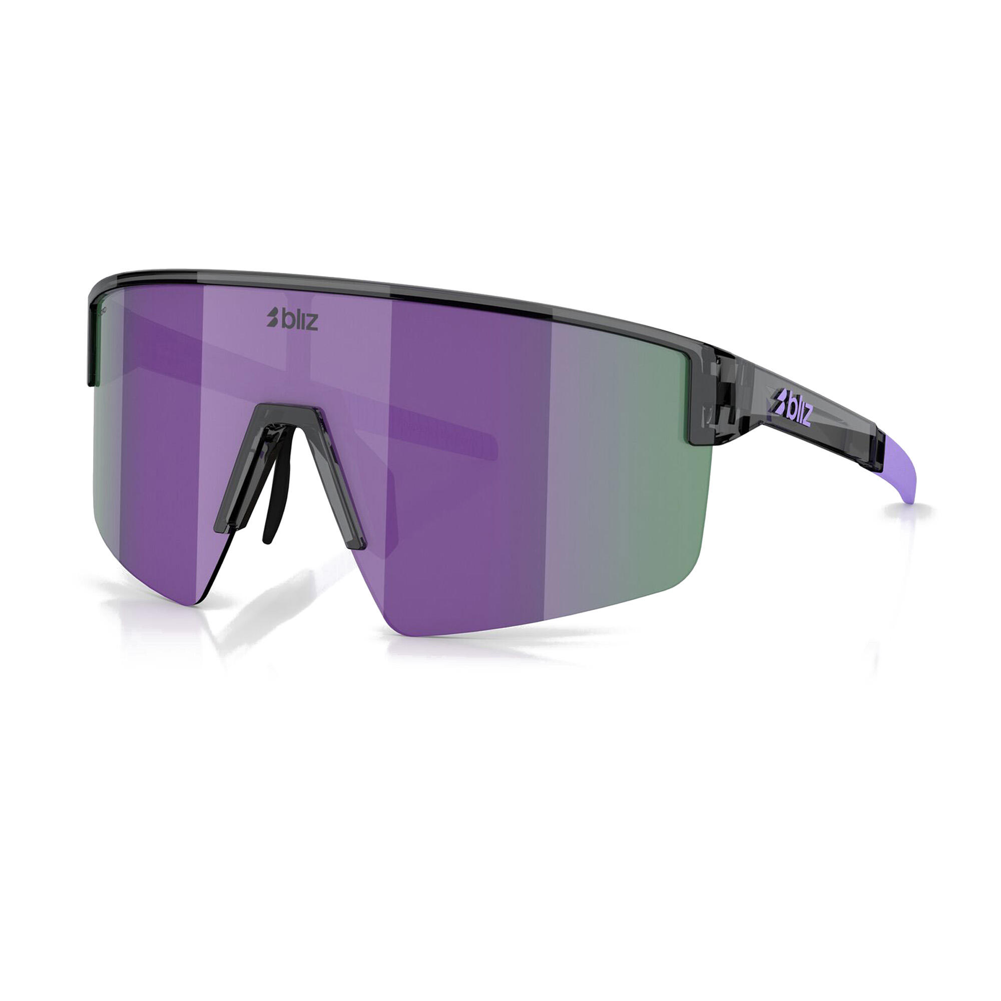 Unisex-Brille Bliz P004 M Schwarz Kristall/Purpur 6/6