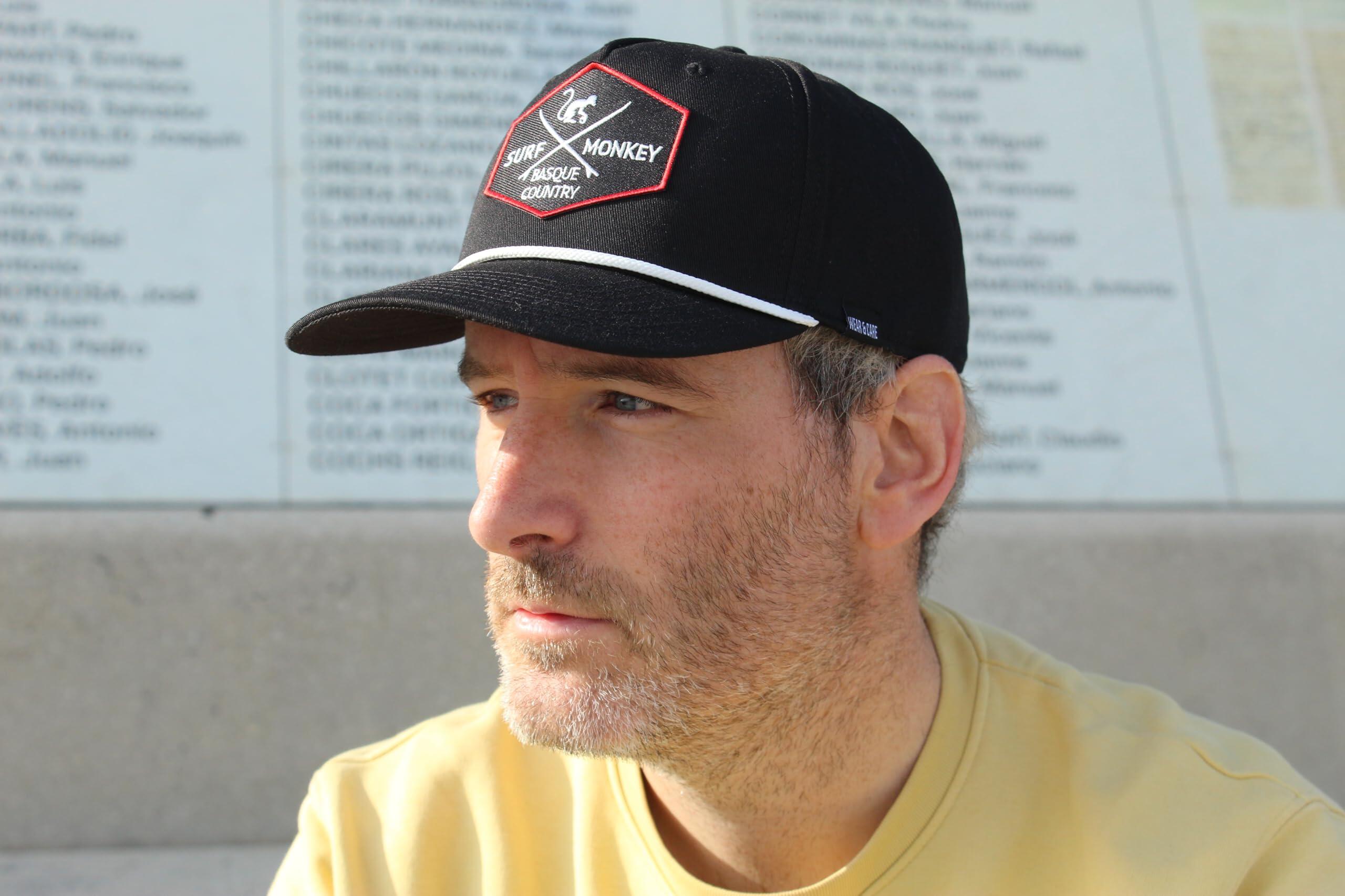 Gorra Beisbol con Cuerda - Reciclada -Talla única - Hombre/Mujer (Negro) 4/5