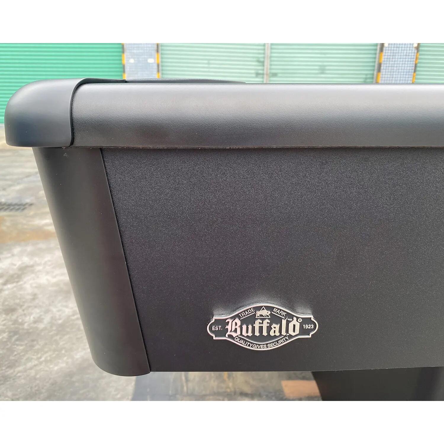 BILIÁRDASZTAL BUFFALO ELIMINATOR III 7' MATT FEKETE TEST, PALASZÜRKE POSZTÓ 4/6