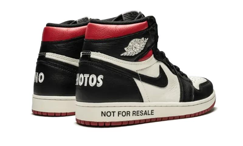 Air Jordan 1 Retro High OG "Not For Resale" Red 3/4