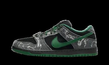 Zapatillas - Skateboarding - SB Dunk Low - Negro/Gorge Green