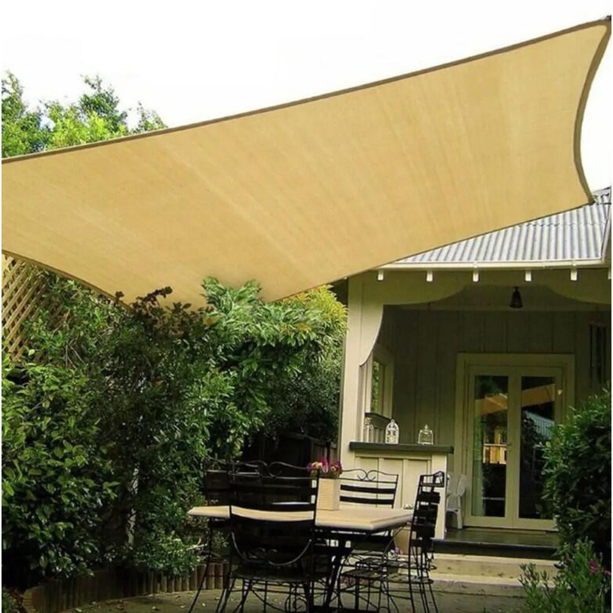 Prelata/copertina impermeabila pentru soare, patrata, 180 g/mp, 3.6x3.6 m