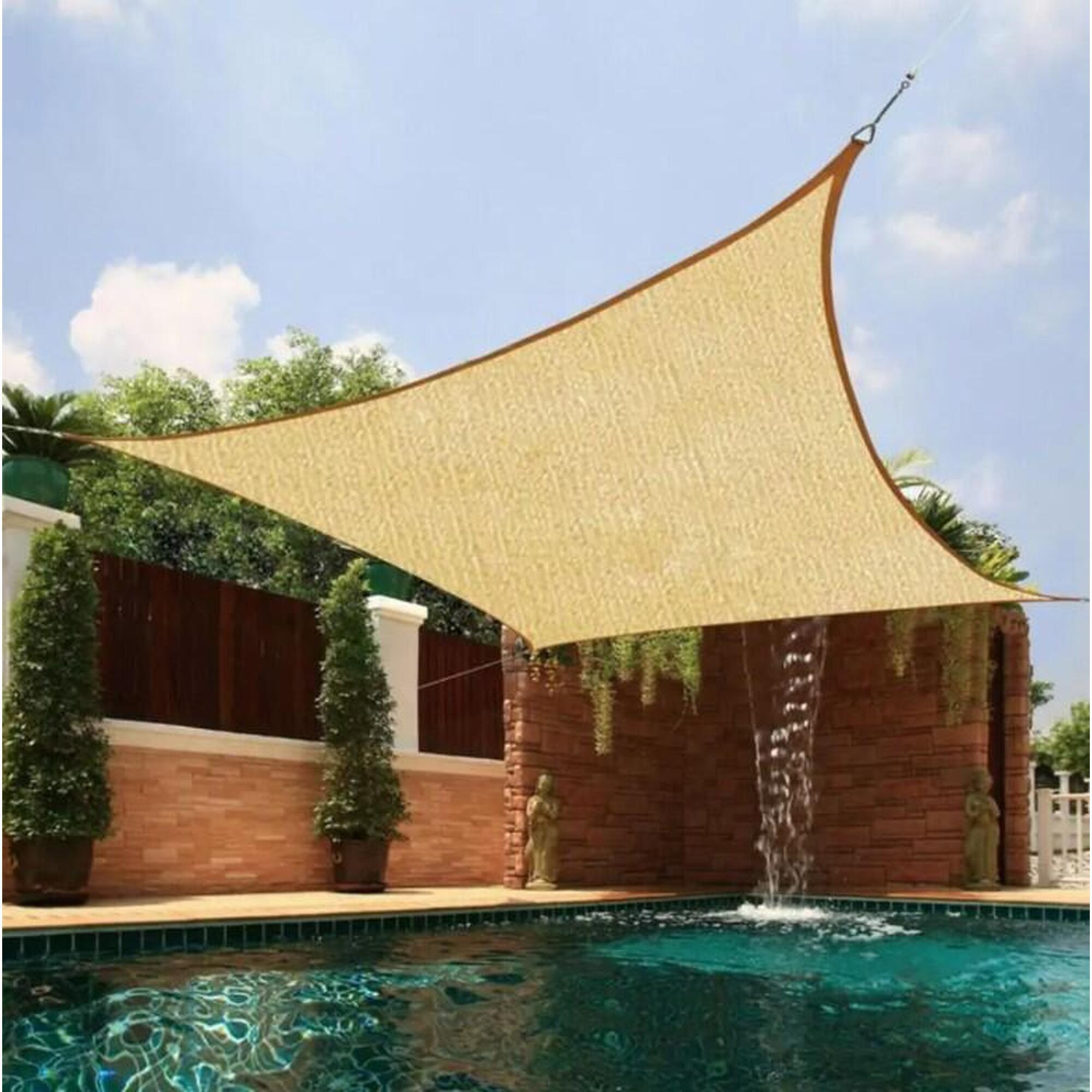 Prelata/copertina impermeabila pentru soare, patrata, 180 g/mp, 3.6x3.6 m