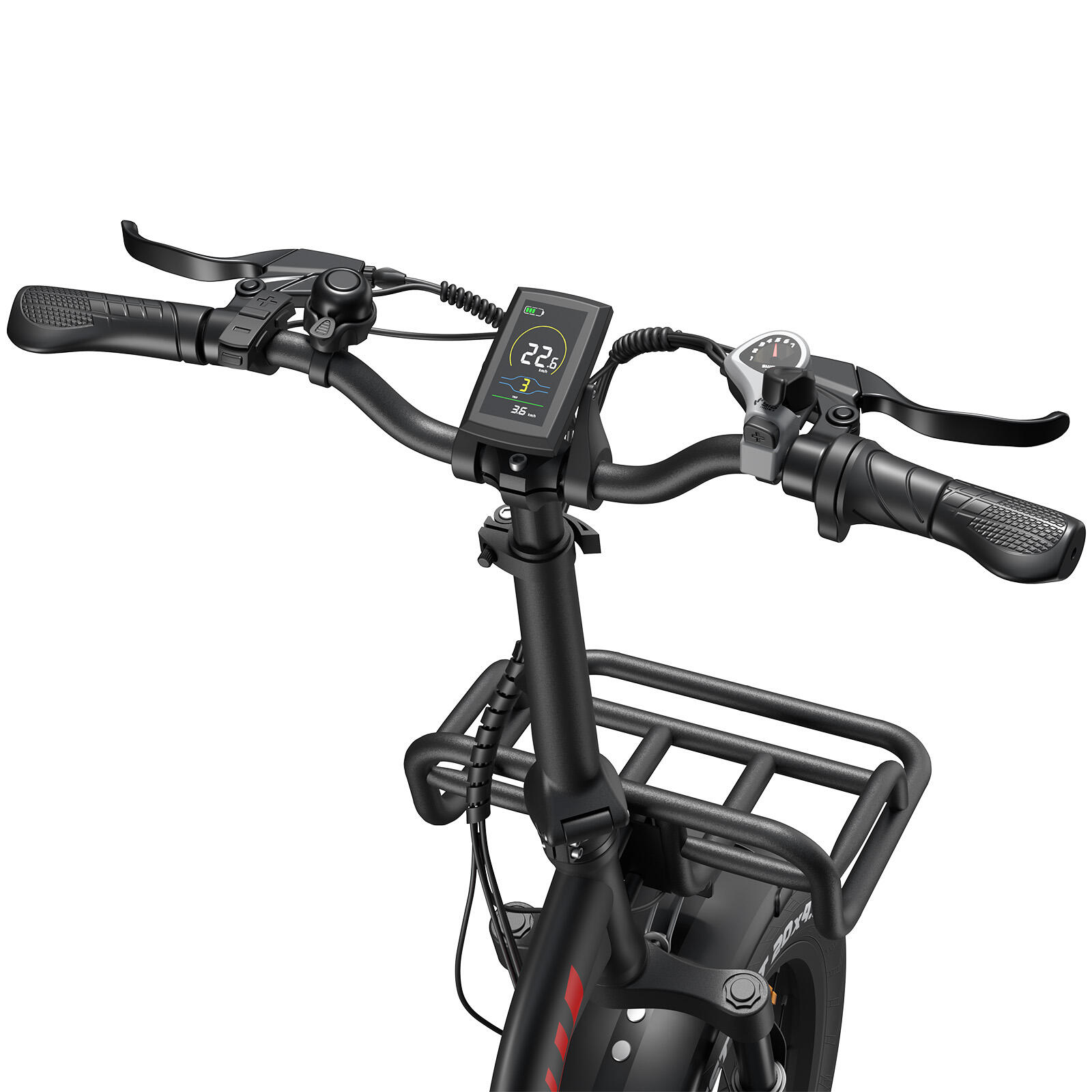 Bicicleta eléctrica plegable FAFREES F20 Max con batería de 48 V y 30 Ah 7/7