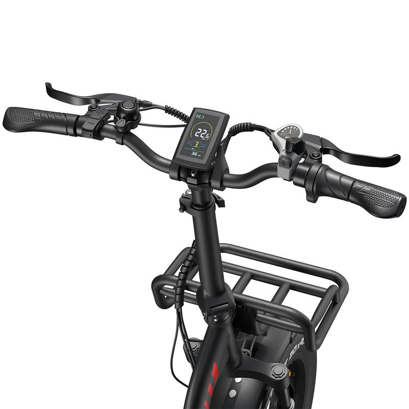 Bicicletă electrică pliabilă FAFREES F20 Max cu baterie de 48V 30Ah, afișaj LCD