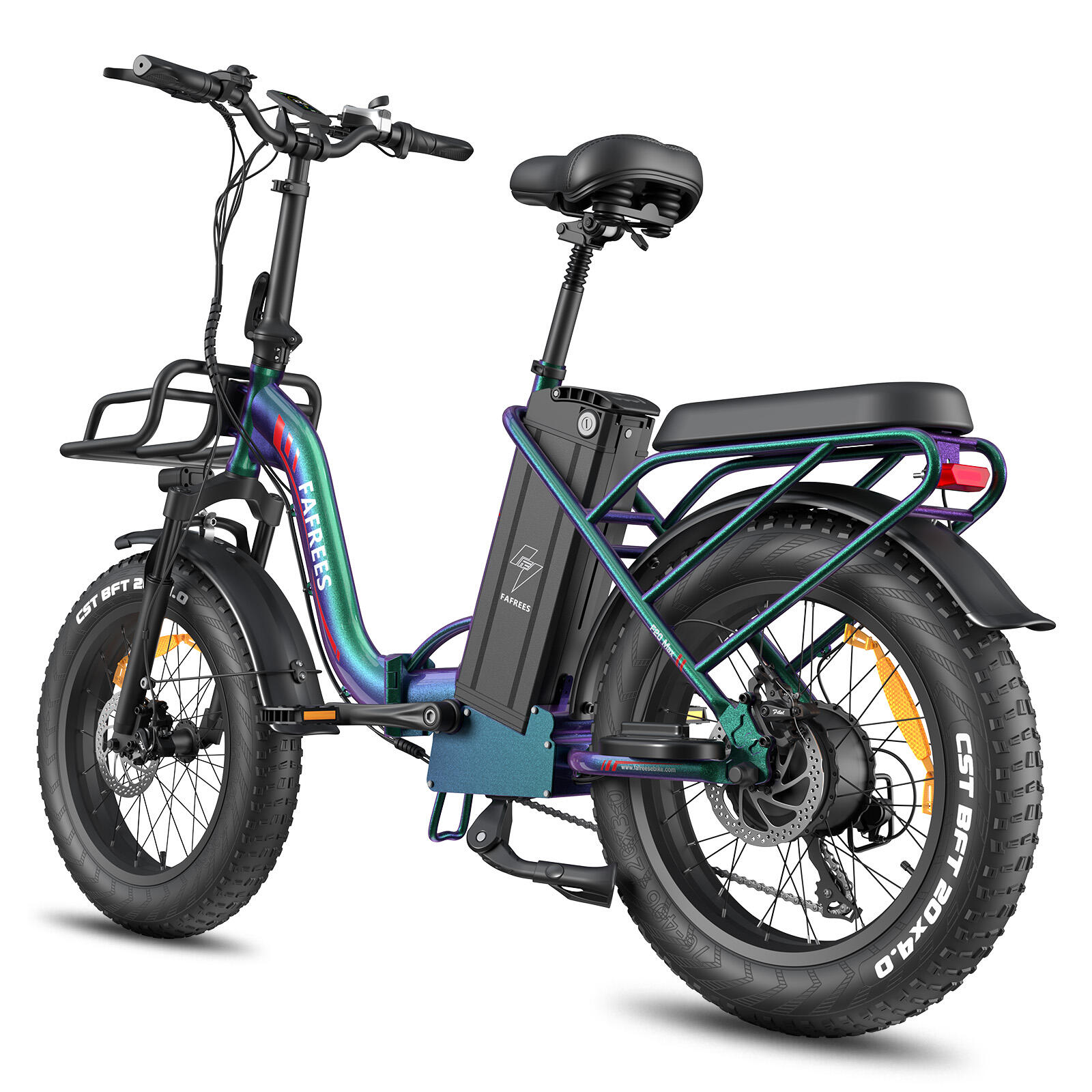 Bicicleta eléctrica plegable FAFREES F20 Max con batería de 48 V y 30 Ah 6/7