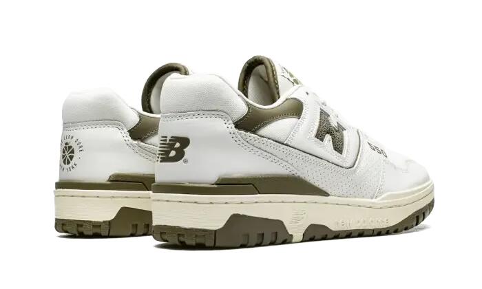 Herren - schuhe - retro - 550 aimé leon dore - olive 3/4