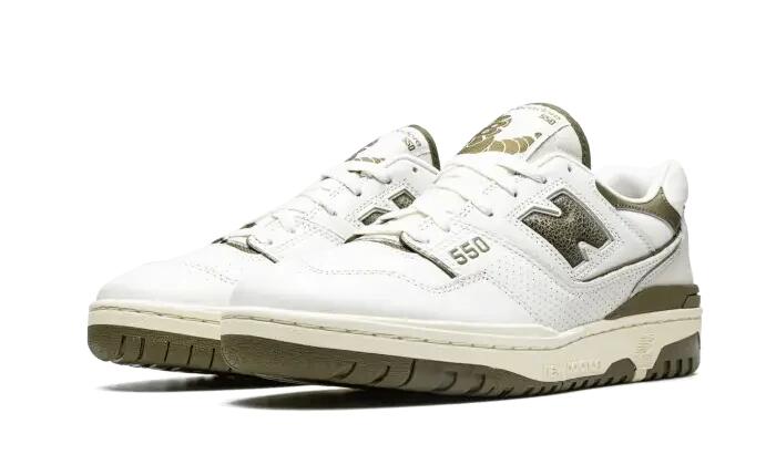 Herren - schuhe - retro - 550 aimé leon dore - olive 2/4