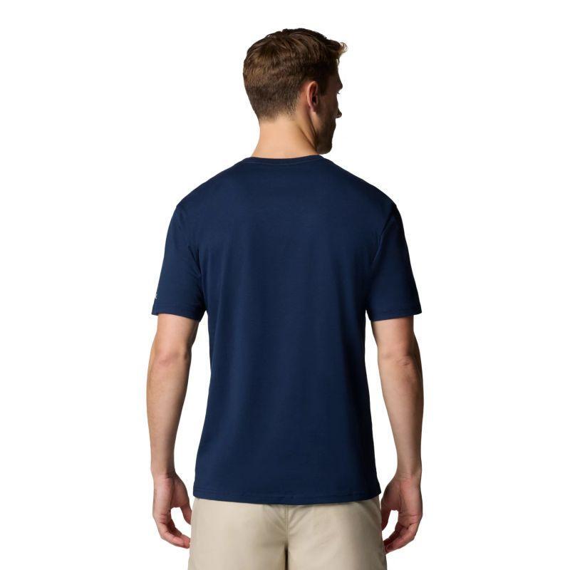 Maglietta Grafica Uomo Columbia Path Lake II Blu Navy 3/3