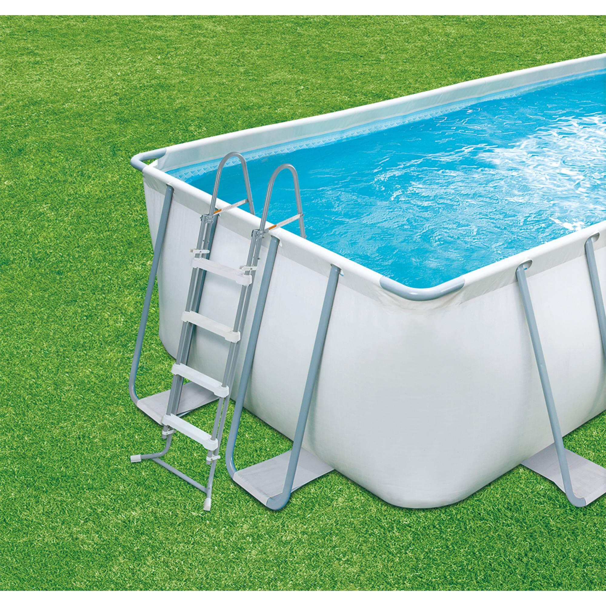 Pool-Sicherheitsleiter Höhe 122 cm - 2x4 Stufen 2/2
