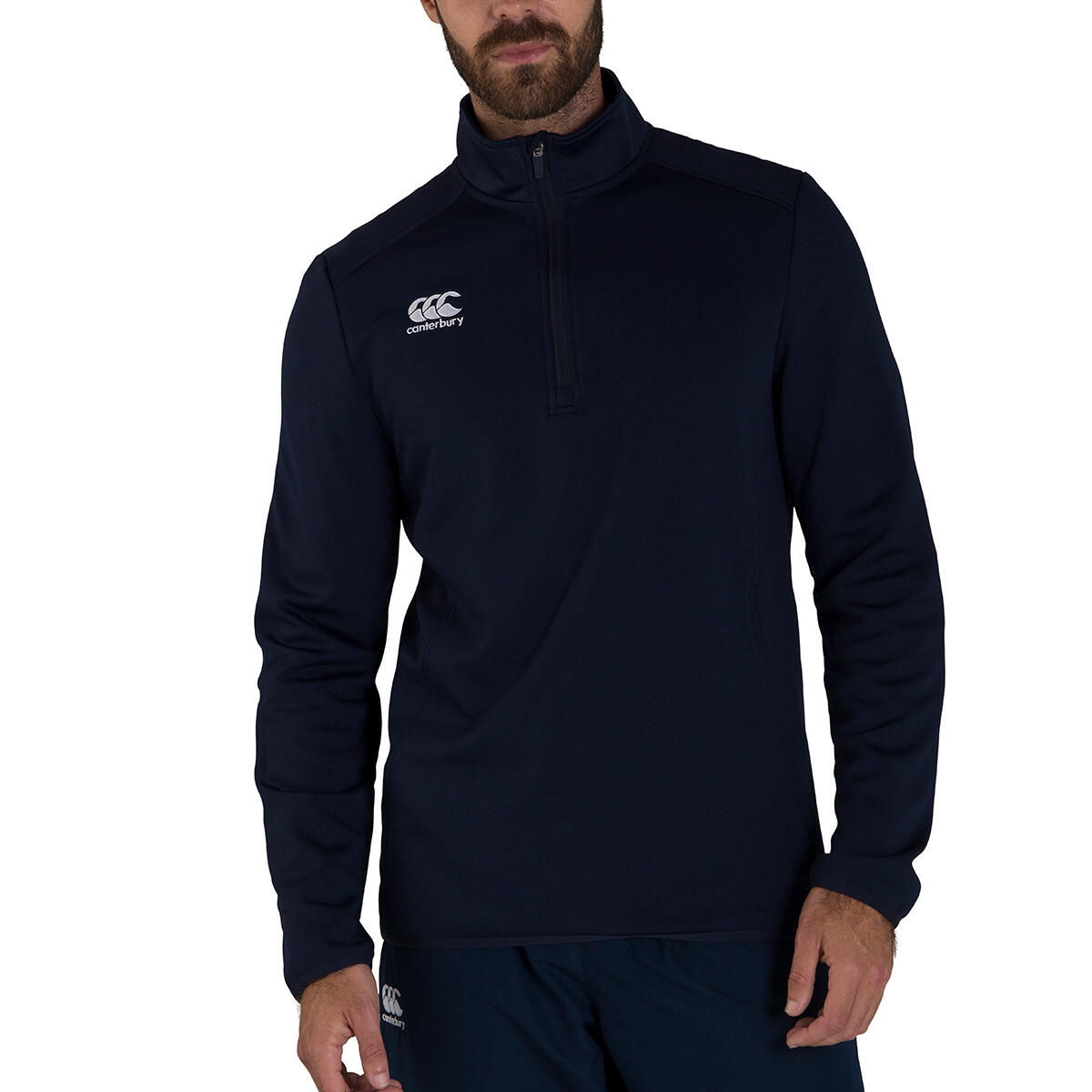 "Club" Trainingsjacke Reißverschluss für Herren Marineblau 3/3