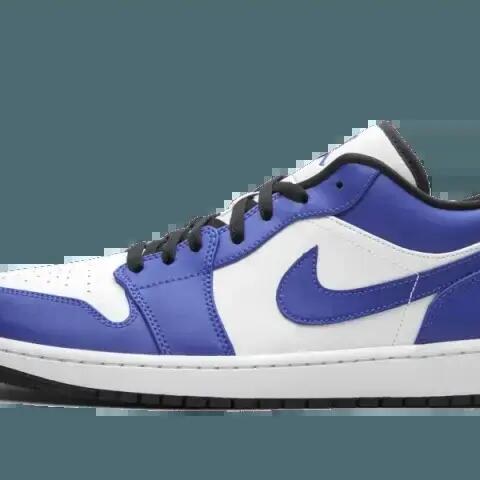 Shoes - Low-top - Air Jordan 1 Low - White/Game Royal/Black