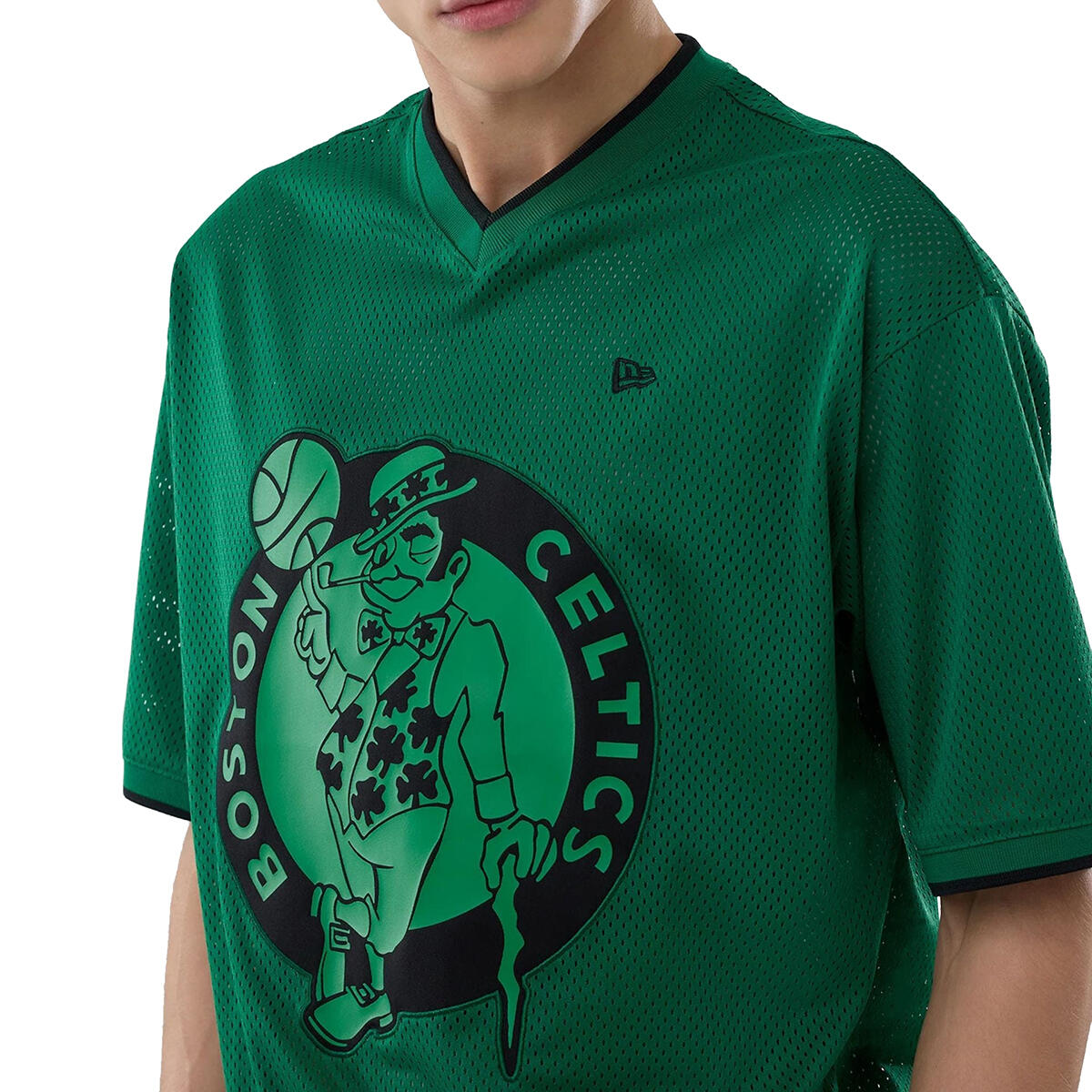 New Era Herren T-Shirt Mesh Oversized NBA Boston Celtics 3/7