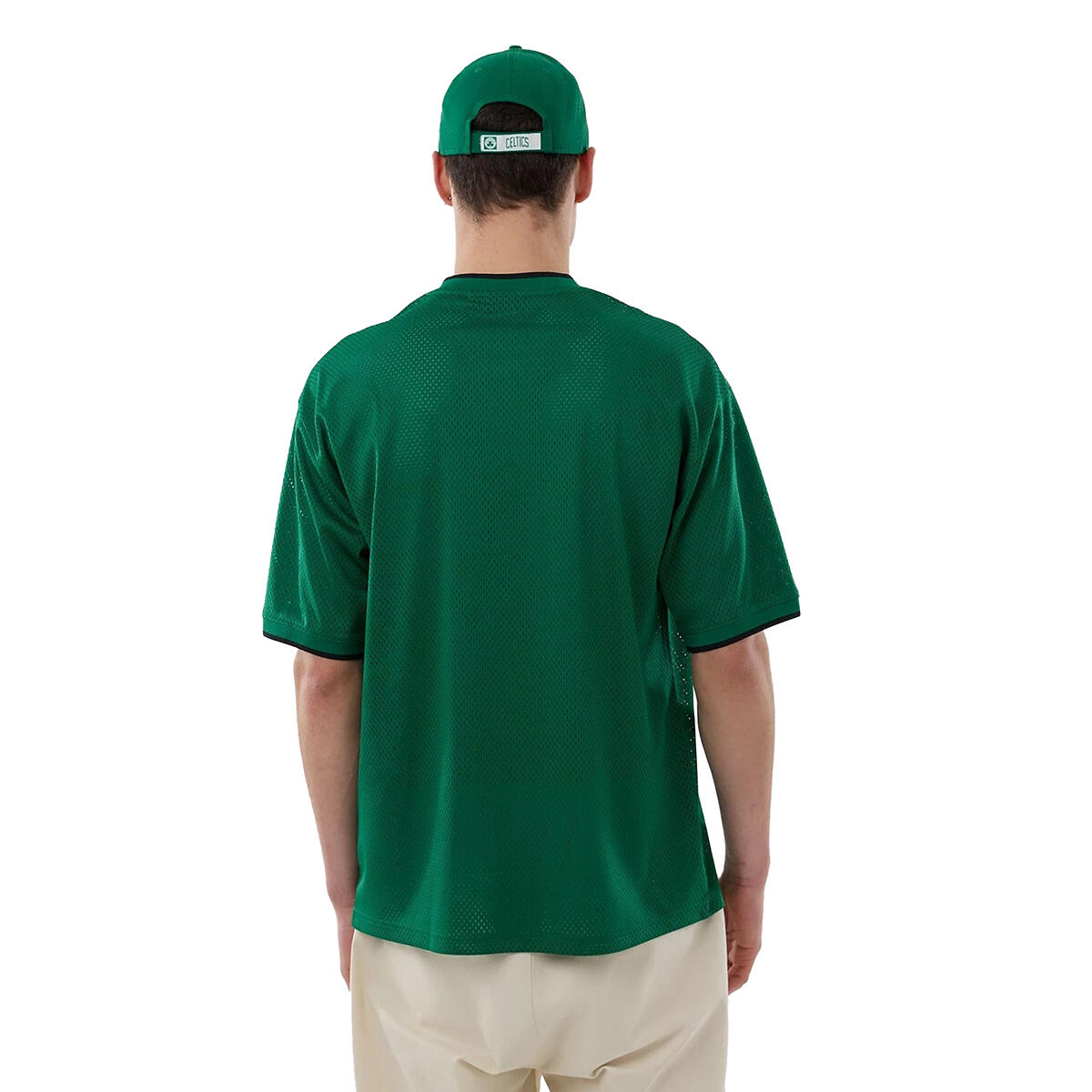 New Era Herren T-Shirt Mesh Oversized NBA Boston Celtics 2/7