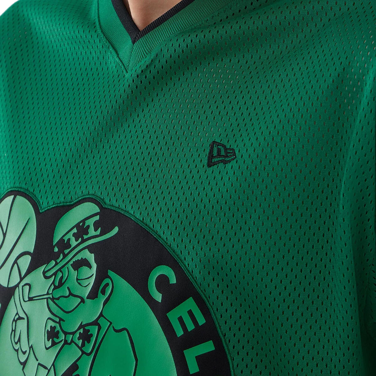 New Era Herren T-Shirt Mesh Oversized NBA Boston Celtics 5/7