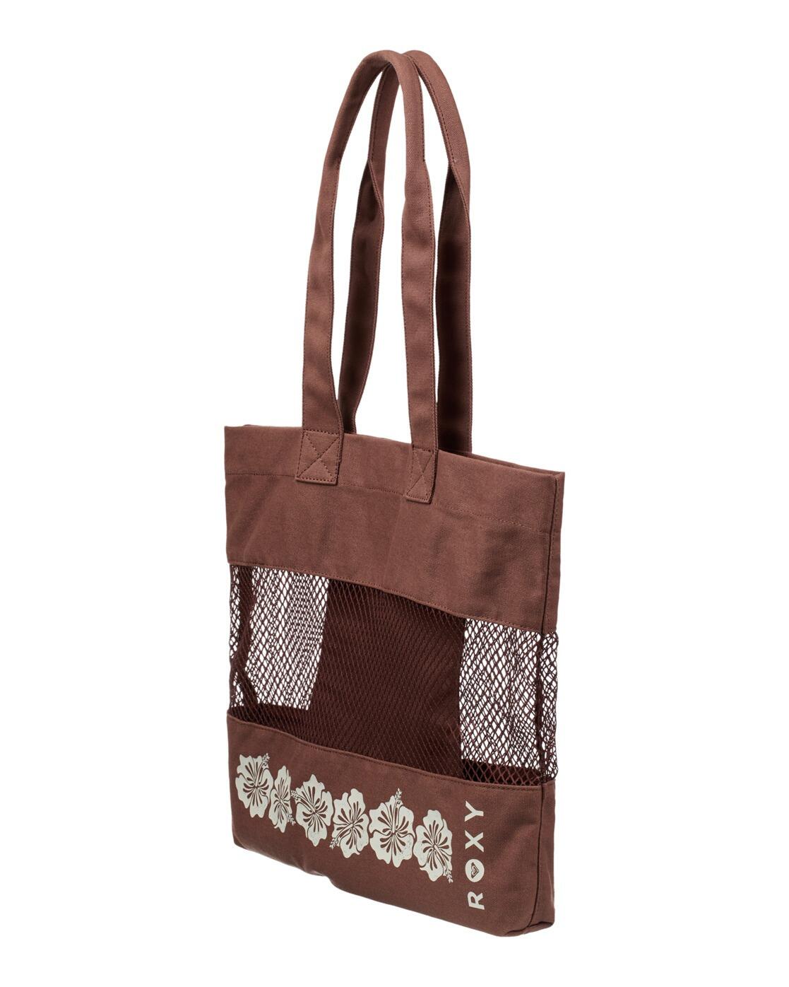Bolsa de playa con asas SUMMER BREEZY Marrón Mujer 3/4