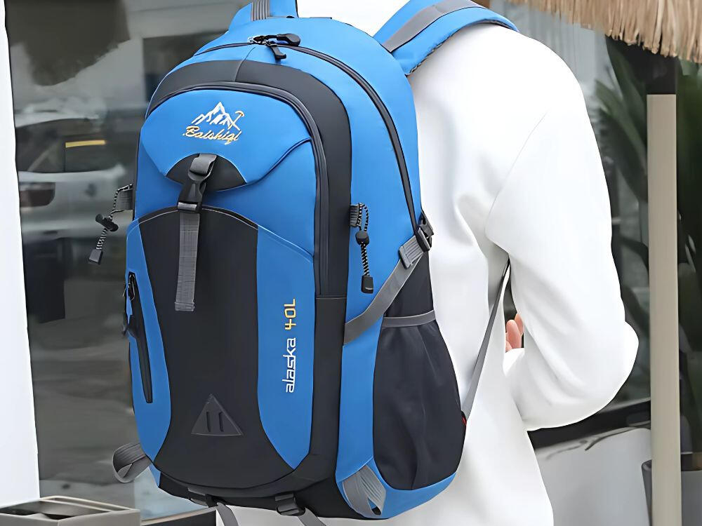 Mochila 40 litros azul Trekking Senderismo 3/7