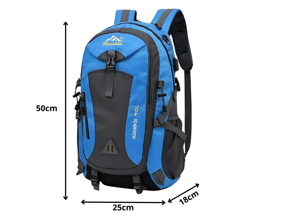 Mochila 40 litros azul Trekking Senderismo 7/7