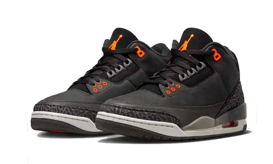 Herren - basketball - schuhe - air jordan 3 - schwarz/rot 2/3