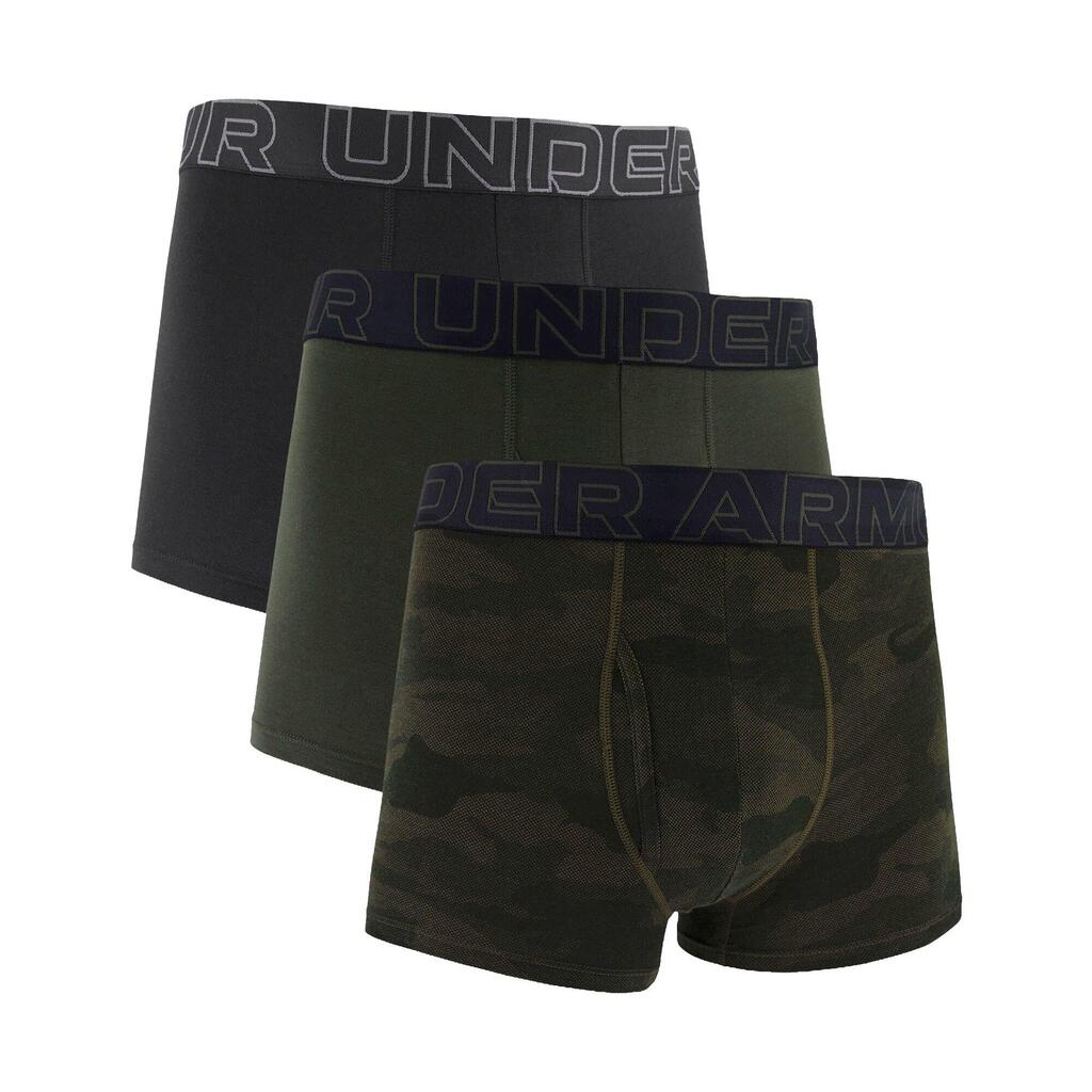 Boxer shorts Men Pack of 3 Figure hugging-UA PERFORMANCE COTTON - PRINT 3 INCH