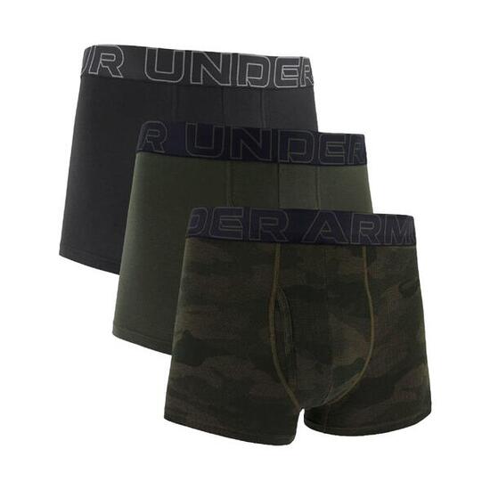 Boxershort Herren 3er Pack Figurbetont-UA PERFORMANCE COTTON - PRINT 3 INCH