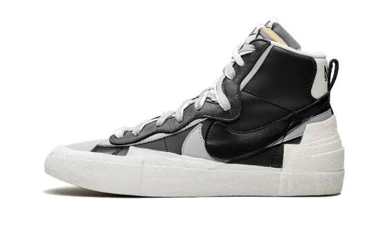 Blazer Mid Sacai Black Grey - Taille : 41 EU