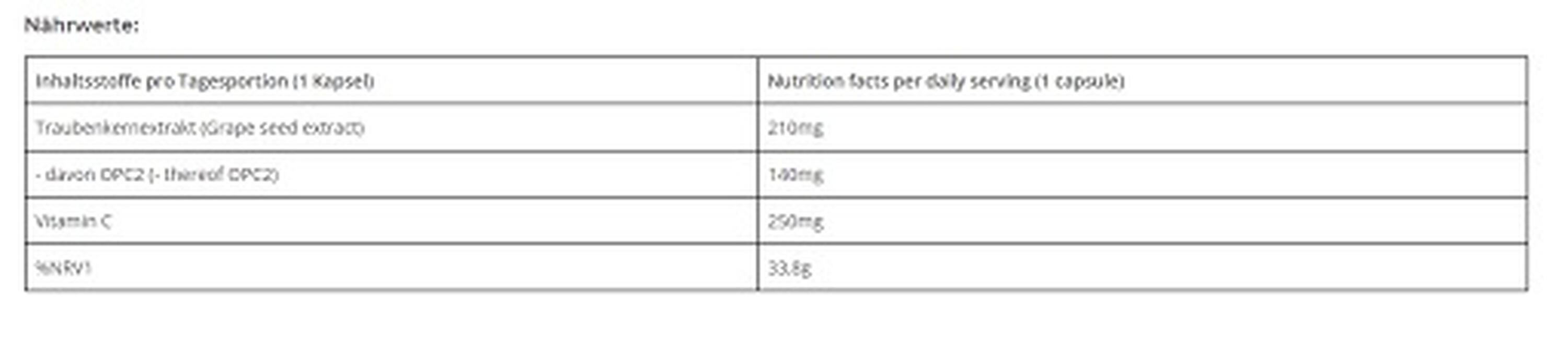 Body Attack OPC Traubenkern- Extrakt 60 Caps 2/2