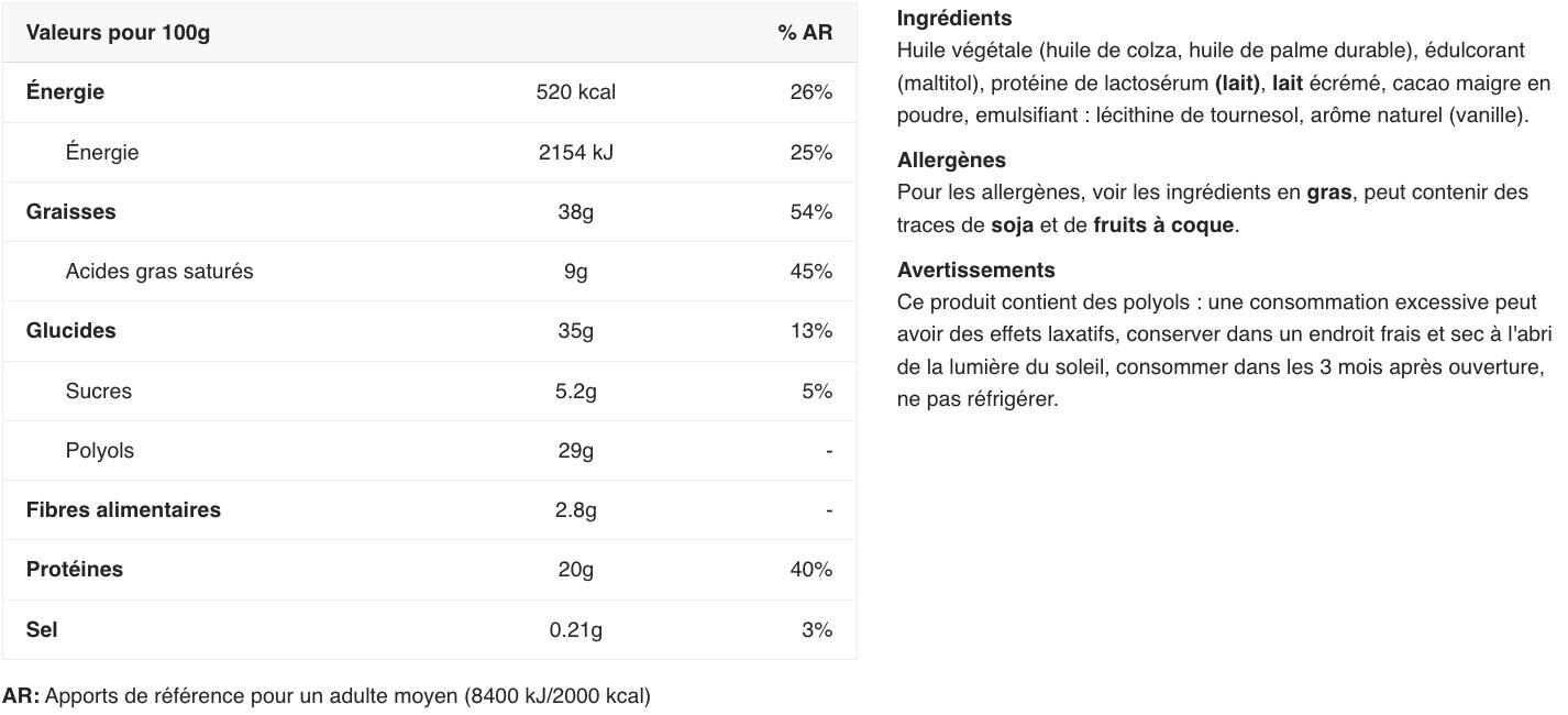 Pâtes à tartiner protéinées - Grenade Protein Spread - Chocolat au Lait 2/2