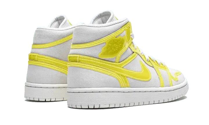 Schuhe - mid-top - air jordan 1 mid lx - opti yellow/white 3/4