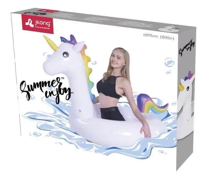 Unicornio hinchable gigante para piscina, seguro y resistente hasta 100 kg. 2/2