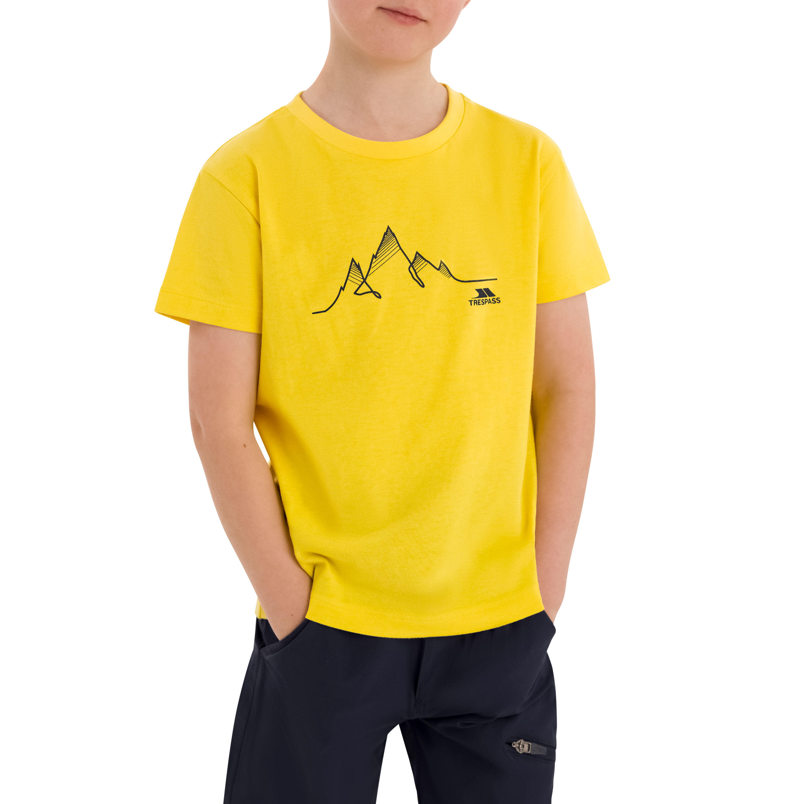 Boys Round Neck Short Sleeves Quick Dry T-Shirt - Attie 4/5
