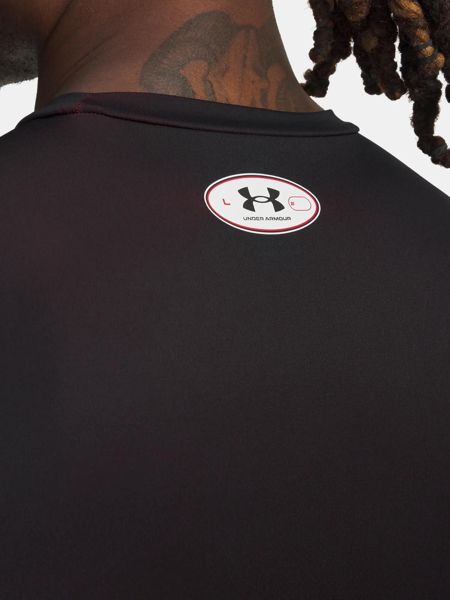Férfi póló Under Armour UA Heatgear Sub Crew LS-RED 3/3