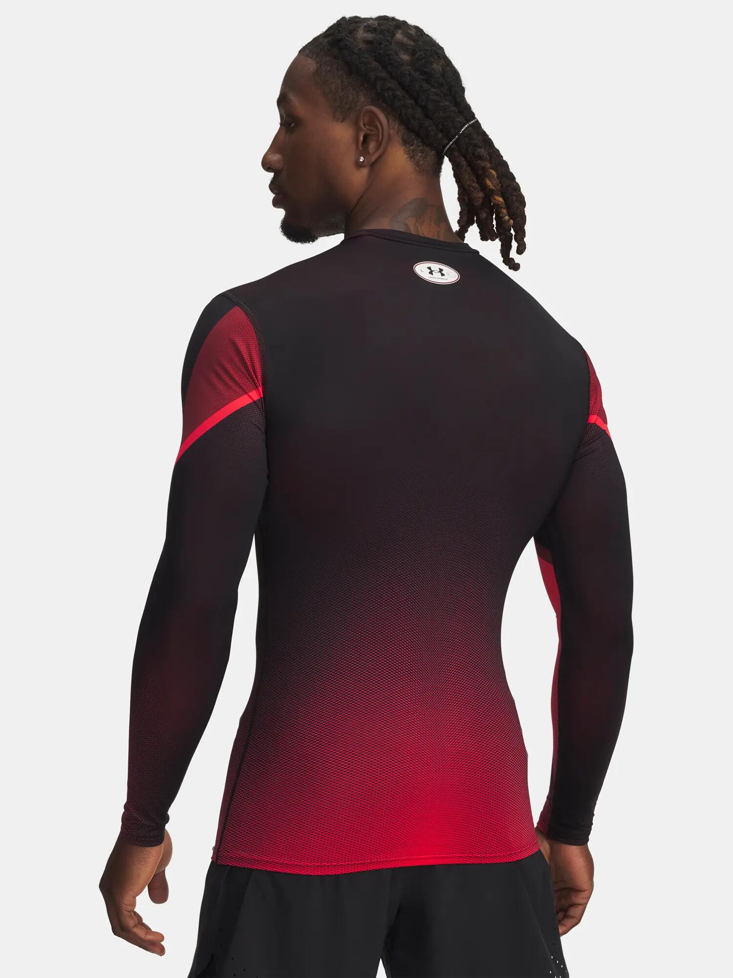 Férfi póló Under Armour UA Heatgear Sub Crew LS-RED 2/3