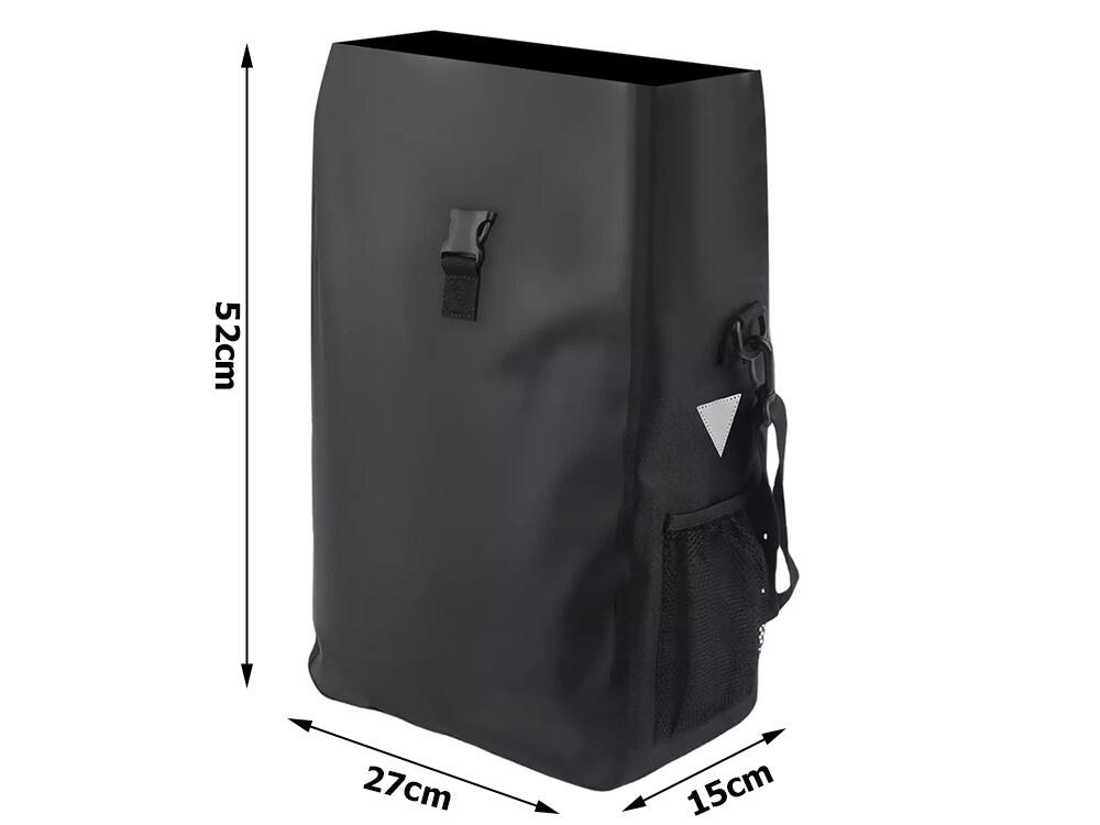Enkele fietstas 20 Liter Zwart Met Reflectoren E-bike Stadsfiets 5/5