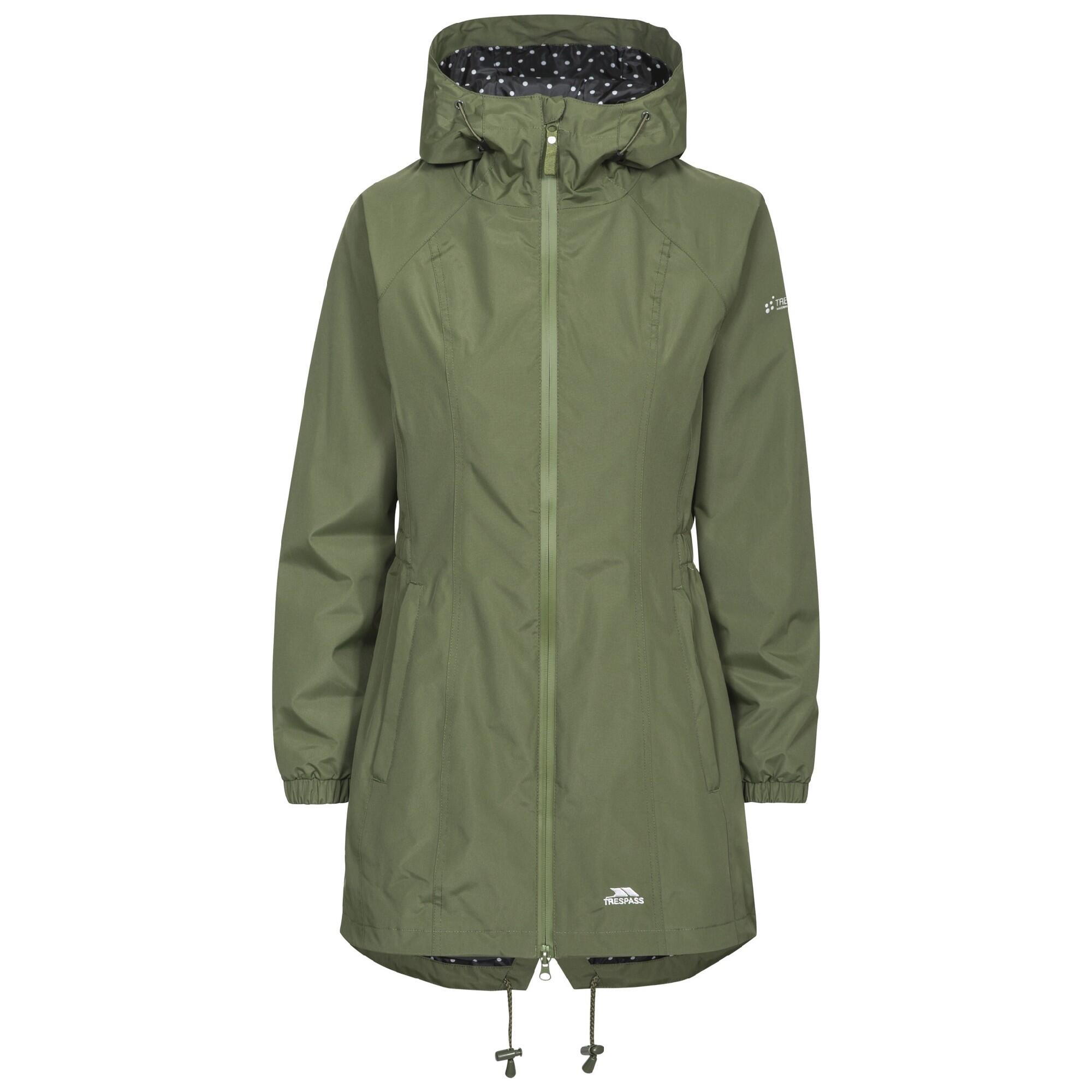 TRESPASS Dames Waterdichte Shell Jas (Groen)