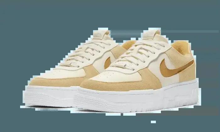Unisex - Lifestyle - Shoes - Low, Two-tone - Air Force 1 Low Pixel - Sail/Tan 2/3