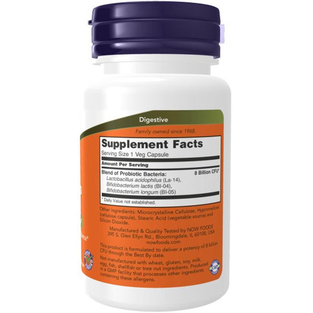 Now Foods 8 Billion Acidophilus & Bifidus 60 veg. Kapseln 2/4