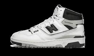 Scarpe - lifestyle - uomo - hi-top pelle - 650 - bianco/nero