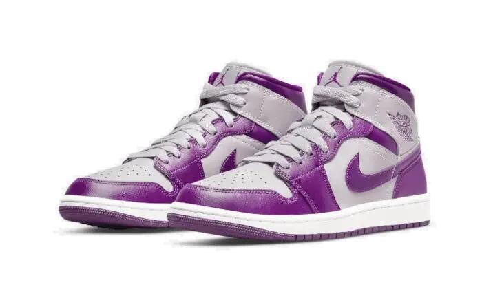 Scarpe - Streetwear - Donna - Mid - Air Jordan 1 Mid - Magenta/Light Grey/White 2/3
