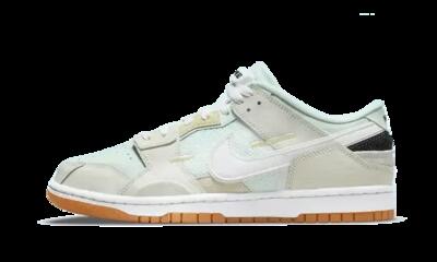 Schoenen - lifestyle - dunk low scrap - low-top - sea glass/wit