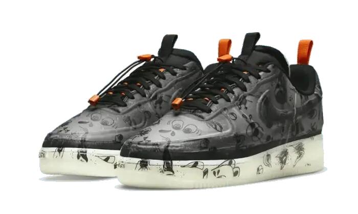 Schoenen - lifestyle - air force 1 low - zwart/starfish/wit 2/3