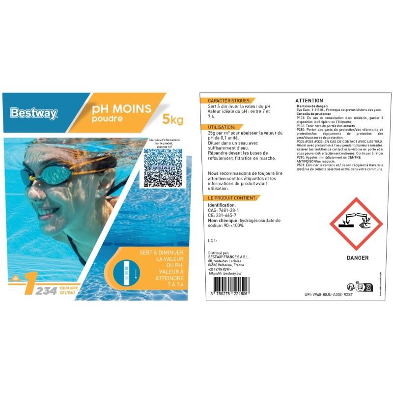 Bestway Ph Moins 5Kg Poudre 4/4