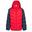 Kinder Steppjacke Sidespin wasserfest Jungen Rot/Schwarz