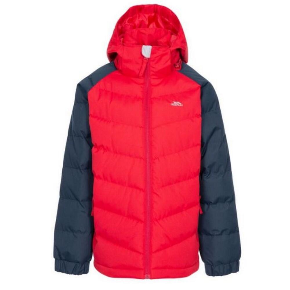 Boy's SIDESPIN down jacket (Red/black)